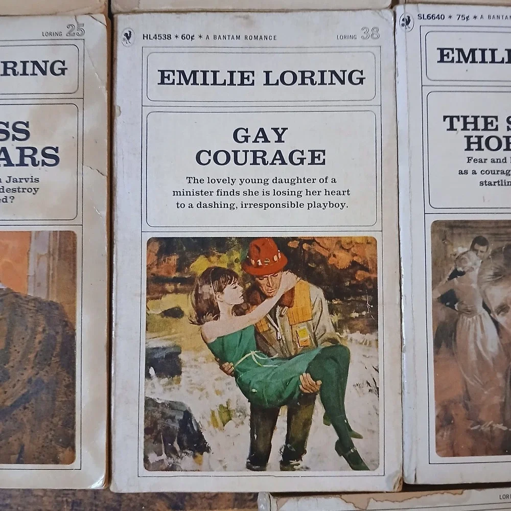 Lot of 9 Vintage Emilie Loring Books Paperback 1960s Printing Romance READ